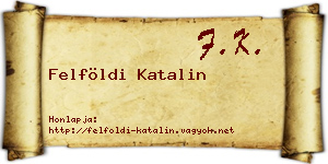 Felföldi Katalin névjegykártya